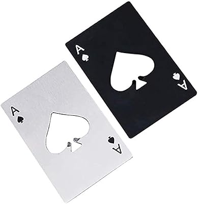 Ouvre-bouteille pengpen ace of spades personnalisé en acier inoxydable taille portefeuille (paquet de 2. Avec plus de 300000 références de produits, DIAYTAR COTE D'IVOIRE est la boutique en ligne la plus complète de Côte d'Ivoire. Elle propose une large gamme de catégories, allant de l'électronique et de l'informatique à la mode et à la décoration. Les clients peuvent profiter de la qualité et de la fiabilité des produits proposés par DIAYTAR COTE D'IVOIRE, tout en bénéficiant d'une expérience d'achat sans stress.