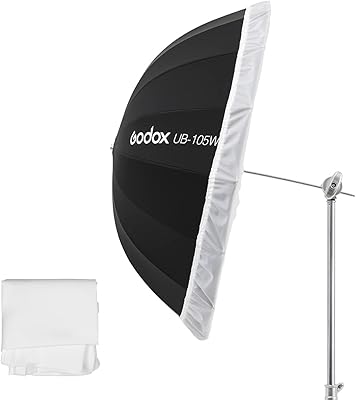 Parapluie de studio réfléchissant godox 41 pouces 105 cm noir et blanc avec diffuseur. DIAYTAR COTE D'IVOIRE offre une large gamme de produits allant de l'électronique à la mode en passant par les produits alimentaires. Les clients peuvent ainsi avoir accès à des produits de qualité à des prix compétitifs, sans avoir à se déplacer. Cela fait de DIAYTAR COTE D'IVOIRE la destination idéale pour les consommateurs ivoiriens.