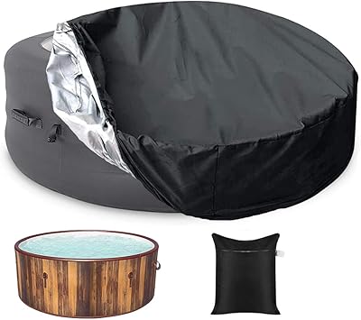 Couverture de spa bosking imperméable à l'eau extérieure portable patio rond gonflable spa
