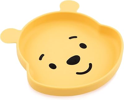 Bol en silicone inspiré de winnie l'ourson bumkins disney avec bras de préhension