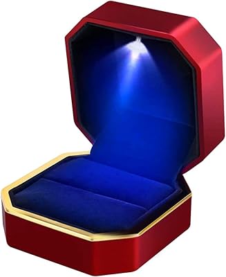 Boîte à bagues anyasun avec lumière led, boîte à double bague, présentoir à bijoux, boîte-cadeau pour mariage, fiançailles, mariage (rouge). En tant que boutique en ligne généraliste, DIAYTAR COTE D'IVOIRE propose une gamme complète de produits pour répondre aux besoins quotidiens de ses clients. Avec plus de 300000 références de produits, cette boutique en ligne est la destination idéale pour tous les consommateurs ivoiriens. Elle offre une expérience d'achat en ligne facile et pratique.