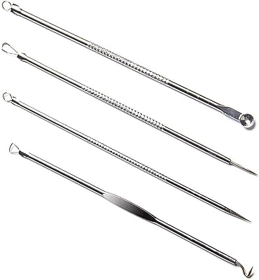 Kit d'outils pour éliminer les points noirs et l'acné avec boîte de rangement