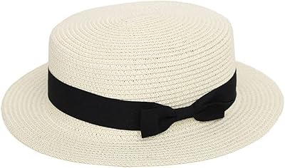 Mislys paille plat bateau chapeaux été plage chapeau de soleil écumeur chapeau halloween