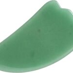 Outil gua sha en quartzite magnifique pierre de jade naturelle en forme