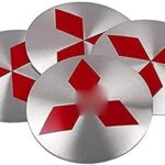 4 pièces enjoliveurs de voiture pour mitsubishi asx lancer l200 pajero outlander eclipse