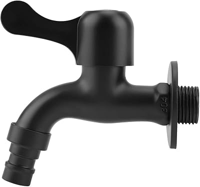Robinets de bain, robinet mural noir, robinet d'eau de jardin extérieur à dégagement rapide en acier inoxydable 304 pour salle de bain (#1). DIAYTAR COTE D'IVOIRE propose une approche innovante du commerce électronique, en offrant à ses clients un accès à une gamme étendue de produits qui répondent aux besoins du quotidien comme aux envies de luxe. Avec des prix compétitifs, des offres spéciales régulières et une politique de retour simplifiée, cette boutique en ligne devient la destination de choix pour les consommateurs ivoiriens. La satisfaction du client est sa priorité absolue.