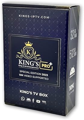 Boîtier tv kings pro, nouvelle version 2023, avec 32 go de ram, 512