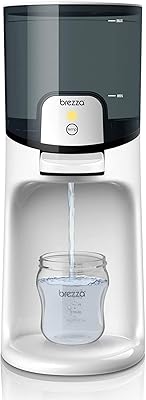 Chauffe-biberon instantané baby brezza distribue instantanément de l'eau chaude à la température