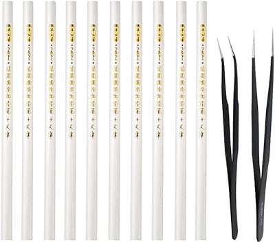 10 pièces stylos marqueurs strass nail art outils de ramassage en cristal