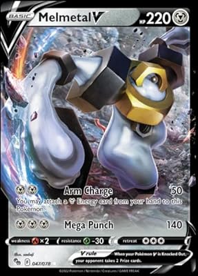 Melmetal v - 047/078 - pokémon go - carte pokémon ultra rare