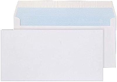 Enveloppes lettre a4, format 115 * 22 mm, blanches - 50 pièces