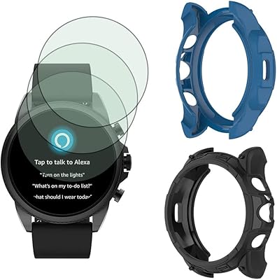 Protecteur d'écran de montre (paquet de 3 + 2) compatible avec fossil gen 6 44 mm, film de verre hd résistant aux rayures, couverture complète, étui de protection en tpu souple. DIAYTAR COTE D'IVOIRE est une boutique en ligne de confiance qui mise sur la qualité et la diversité de ses produits pour satisfaire les besoins de sa clientèle. Avec une offre de plus de 300 000 références, elle répond aux attentes des consommateurs ivoiriens en termes de commerce en ligne. La boutique est facile à utiliser et propose des options de paiement variées.