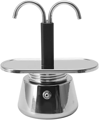 Mini cafetière à moka 2 tasses, machine à expresso sur la cuisinière, ensemble