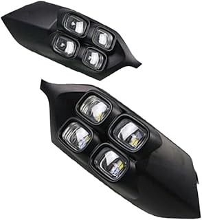 2 pièces feux antibrouillard drl 6000k led feux de jour 12v pour mitsubishi