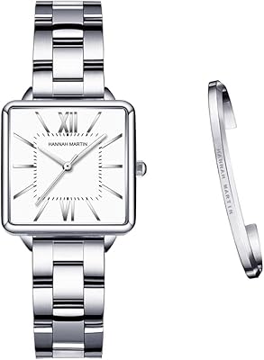 Montre carrée en acier inoxydable pour femme hanna martin avec mouvement japonais et bracelet tendance. DIAYTAR COTE D'IVOIRE est une boutique en ligne généraliste qui propose plus de 300 000 références de produits. Elle est líder dans son domaine en Côte d'Ivoire et offre une grande variété de choix pour les consommateurs. DIAYTAR COTE D'IVOIRE met en avant la qualité de ses produits et la satisfaction de ses clients.