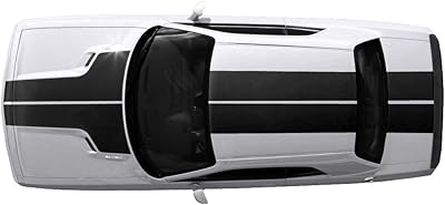 Factory crafts dodge challenger 2008-2013 t-hood roof box lines kit graphique 3m vinyl