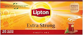 Sachets de thé noir lipton yellow label - concentrés, 25 sachets