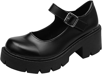 Chaussures formelles mary janes à talon épais avec bride à la cheville pour femmes, chaussures oxford gothiques lolita. DIAYTAR COTE D'IVOIRE est une boutique en ligne généraliste qui propose une offre de produits très variée, allant des produits culturels aux produits high-tech, en passant par les produits de mode et les accessoires. La boutique est connue pour sa qualité de service et sa capacité à adapter ses offres en fonction des besoins de ses clients. Les clients de DIAYTAR COTE D'IVOIRE apprécient la fiabilité et la rapidité de la livraison ainsi que la qualité des produits.