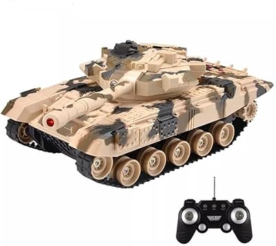Baybee 1:32 jouet de char de combat télécommandé rechargeable pour enfants, chars rc