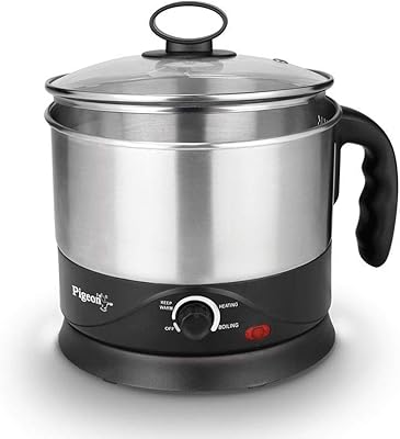 Bouilloire polyvalente bigen by stoofcraft kessel (argent, 1350 w, noir, 1,2 l)