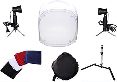 Kit de photographie comprenant un support d'appareil photo, deux lumières et une tente de photographie softbox - 60x60 cm. Avec plus de 300 000 références, DIAYTAR COTE D'IVOIRE est la boutique en ligne la plus complète de Cote d'Ivoire, offrant une expérience d'achat unique et personnalisée. Les clients peuvent naviguer facilement à travers les différentes catégories de produits et profiter de promotions et de réductions exclusives. La boutique en ligne est déterminée à offrir le meilleur service possible à ses clients.