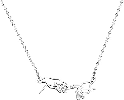 Collier la création d'adam, bijoux de la renaissance, pendentif artistique ajouré, cadeau