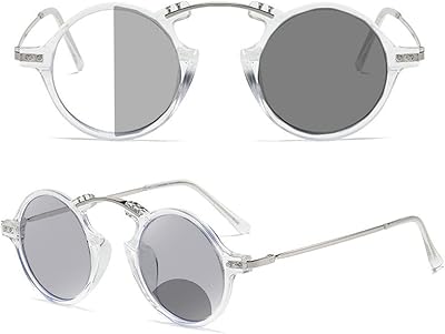 Lunettes de lecture photochromiques helena pour femmes et hommes, lunettes de soleil rondes