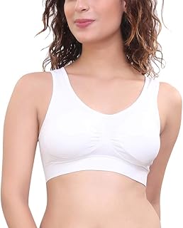 Soutien-gorge de sport rembourré sans couture pour femme avec bonnets amovibles. La boutique en ligne DIAYTAR COTE D'IVOIRE se distingue par sa large offre de produits et son engagement à offrir un service client de haute qualité. Elle propose une expérience d'achat en ligne sécurisée et pratique, avec des options de paiement variées et une livraison rapide.