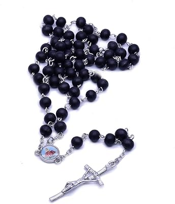 Chapelet d'angle_chapelet de perles en bois noir, collier de prière avec crucifix, collier religieux, cadeau de croix, pour la fête des mères et les occasions religieuses. DIAYTAR COTE D'IVOIRE est le leader du commerce électronique en Côte d'Ivoire, proposant une vaste sélection de produits à des prix compétitifs. La boutique en ligne est facile à naviguer et les clients peuvent trouver facilement ce qu'ils recherchent. Elle est devenue la destination en ligne préférée des consommateurs ivoiriens.