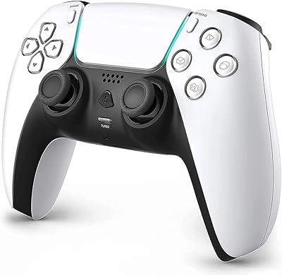 Manette sans fil ps4 télécommande à double vibration turbo haut-parleur intégré et prise