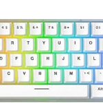 Clavier de jeu mécanique filaire fantech 60 % rvb frost de max fit