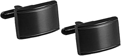 Ensemble de boutons de manchette exclusifs yellow chimes avec finition plaquée en acier