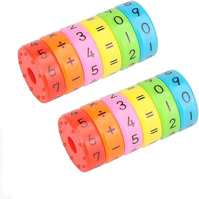 Jouet d'apprentissage sensoriel magnétique 2 pièces, jouets à numéros à rouleaux, jouet