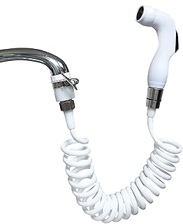 Travel shattaf - portable et facile à installer avec pulvérisateur à bouton-poussoir, cône