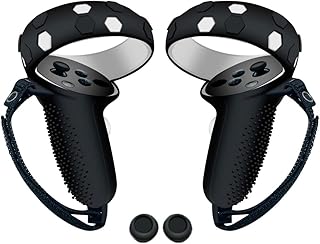 Accessoires de couverture de poignée de contrôleur tactile compatibles avec vr oculus quest 2, protecteur de poignée en silicone vr anti-projection avec sangles en nylon réglables et patch de clé (noir). DIAYTAR COTE D'IVOIRE c'est votre boutique en ligne idéale pour tout ce dont vous avez besoin. Avec plus de 300 000 références, vous trouverez facilement le produit qui convient à vos besoins et à votre budget. La boutique est conçue pour offrir une expérience de navigation intuitive et facile.