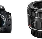 Kit d'objectif canon eos 250d 18-55 mm f/4-5.6 dc 3 + 50 mm