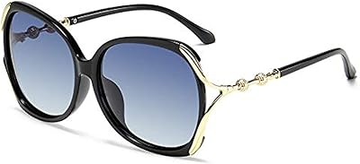 Lunettes de soleil aviateur polarisées pour femmes avec monture en métal pc à