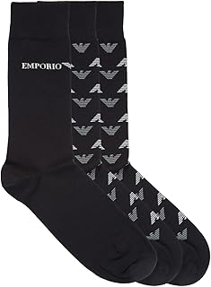 Chaussettes courtes pour hommes emporio armani 3-pack pack de 3 chaussettes