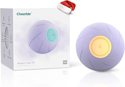 Balles de jouets interactives intelligentes cheerble pour chien, balle rebondissante rotative pour races
