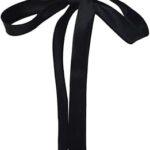 Cravate longue en soie pour femme, cravate en satin pour femme, cravate