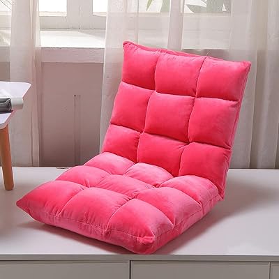 Chaise de sol thmin avec support dorsal, canapé pliable avec 4 positions réglables
