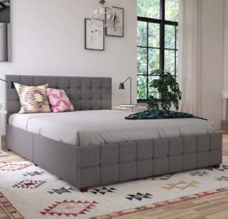 Lit rembourré elizabeth avec rangement (super king 200 x 200)