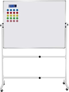 48" x 36" tableau blanc magnétique effaçable à sec sur roulettes avec hauteur et angle réglables, tableaux blancs rotatifs pour l'école, le bureau, la maison. DIAYTAR COTE D'IVOIRE est plus qu'une boutique en ligne, c'est un partenaire de confiance pour les clients qui cherchent des produits de qualité à des prix raisonnables. Avec plus de 300 000 références, elle couvre tous les aspects de la vie quotidienne, des produits pour la maison aux accessoires de musique. La boutique est constamment mise à jour pour offrir les dernières tendances et les produits les plus récents.