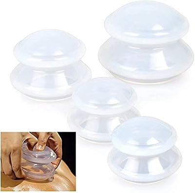 4 tailles de kits de thérapie par ventouses avancés, ventouses en silicone