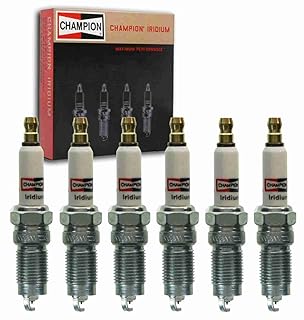 6 pièces de bougies d'allumage champion iridium compatibles avec ford mustang 4.0l v6