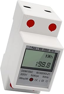 Compteur d'énergie numérique lcd monophasé morelian 5-80 a 220v 50hz compteur électronique kwh