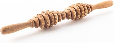 Tolly accessories masseur à rouleaux anti-cellulite en bois pour thérapie par l'eau 15,7"