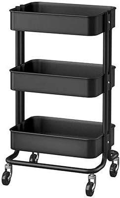 Organisateur de cuisine et outil de rangement raskog, acier inoxydable - noir