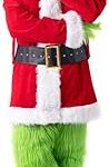 Ensemble de costumes de père noël tooblab pour adultes, 7 pièces, vert, masque