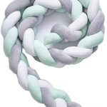 Oreiller de lit de bébé tressé skido 2m, oreiller design à nœuds, ensemble